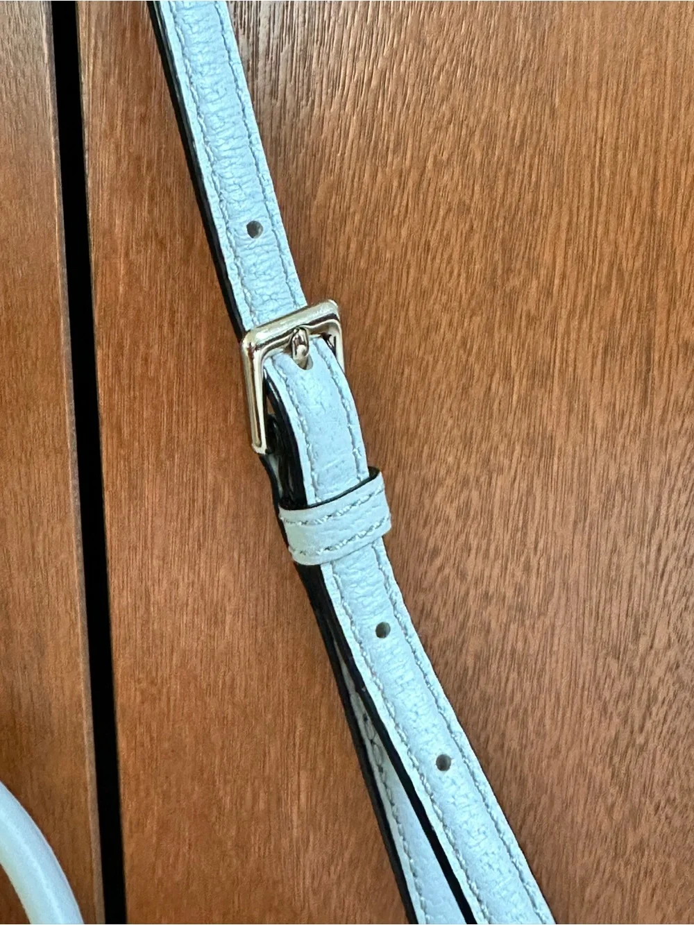 Kate Spade Grove Street Carli Gray Dome Leather Satchel with Crossbody Strap